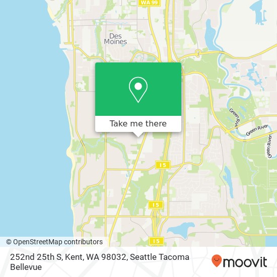 Mapa de 252nd 25th S, Kent, WA 98032