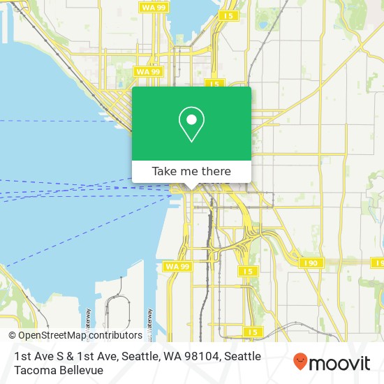 1st Ave S & 1st Ave, Seattle, WA 98104 map