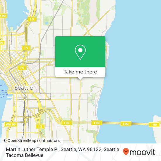 Martin Luther Temple Pl, Seattle, WA 98122 map