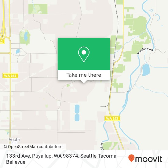 133rd Ave, Puyallup, WA 98374 map