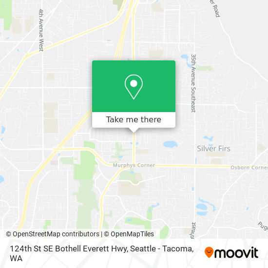 Mapa de 124th St SE Bothell Everett Hwy