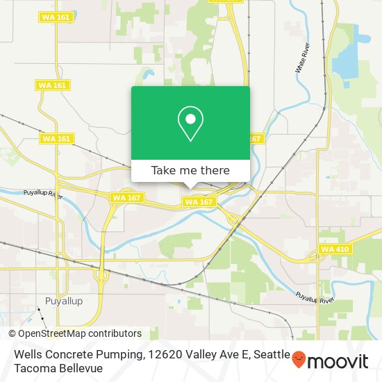 Wells Concrete Pumping, 12620 Valley Ave E map