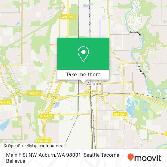 Main F St NW, Auburn, WA 98001 map