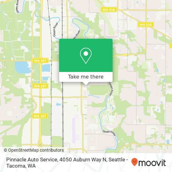 Mapa de Pinnacle Auto Service, 4050 Auburn Way N