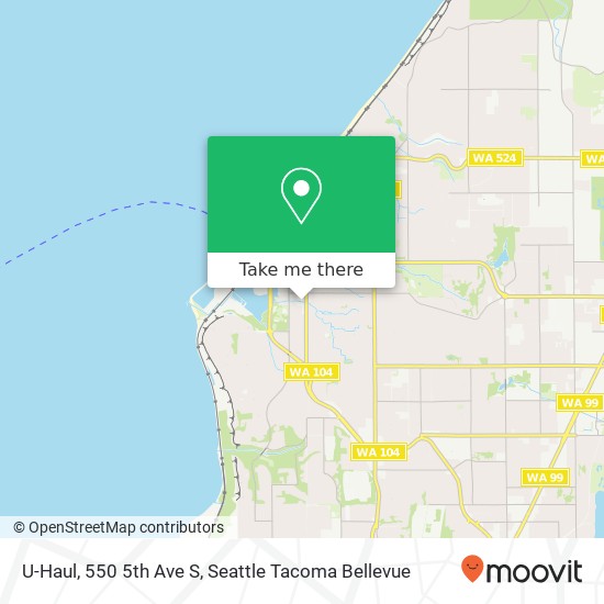 Mapa de U-Haul, 550 5th Ave S