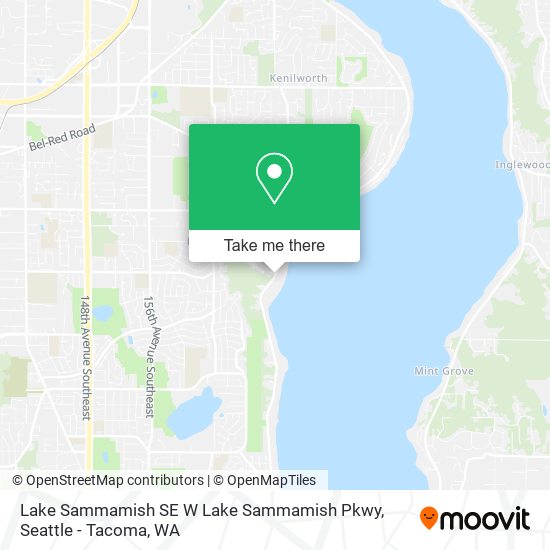 Mapa de Lake Sammamish SE W Lake Sammamish Pkwy