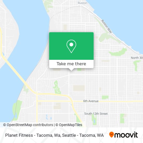 Mapa de Planet Fitness - Tacoma, Wa