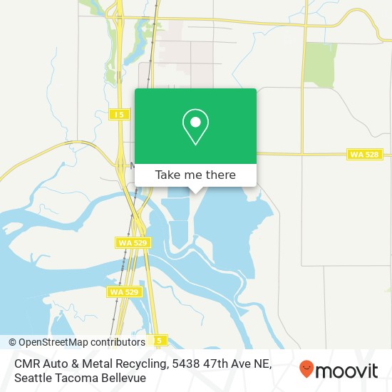 Mapa de CMR Auto & Metal Recycling, 5438 47th Ave NE