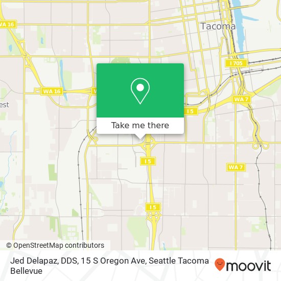 Mapa de Jed Delapaz, DDS, 15 S Oregon Ave