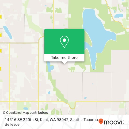 Mapa de 14516 SE 220th St, Kent, WA 98042