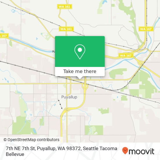 Mapa de 7th NE 7th St, Puyallup, WA 98372