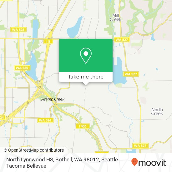 North Lynnwood HS, Bothell, WA 98012 map