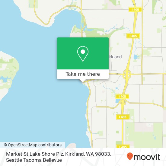 Market St Lake Shore Plz, Kirkland, WA 98033 map