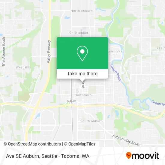 Ave SE Auburn map
