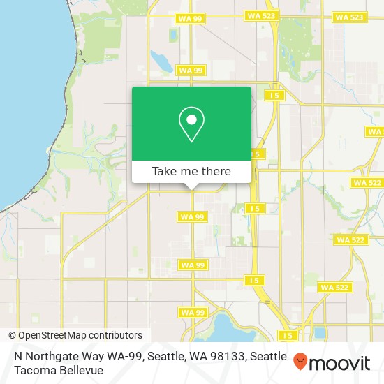 N Northgate Way WA-99, Seattle, WA 98133 map