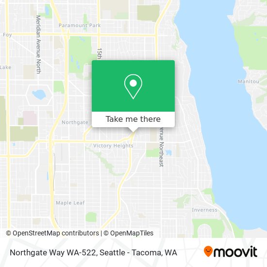 Northgate Way WA-522 map