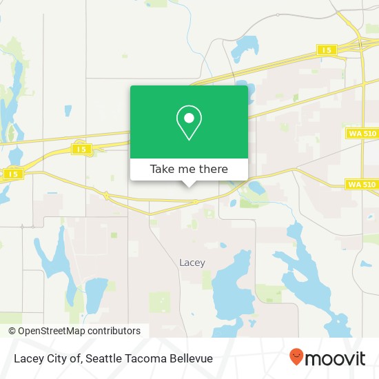 Mapa de Lacey City of
