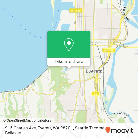 915 Charles Ave, Everett, WA 98201 map