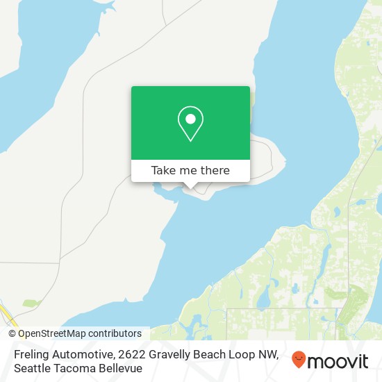 Mapa de Freling Automotive, 2622 Gravelly Beach Loop NW