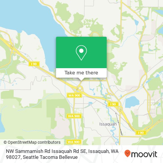 Mapa de NW Sammamish Rd Issaquah Rd SE, Issaquah, WA 98027