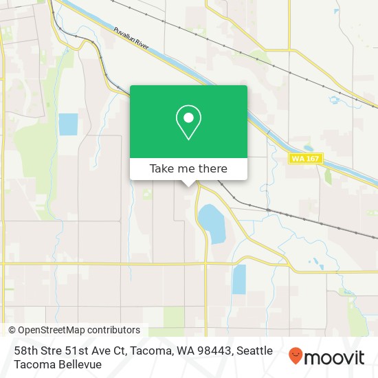 Mapa de 58th Stre 51st Ave Ct, Tacoma, WA 98443