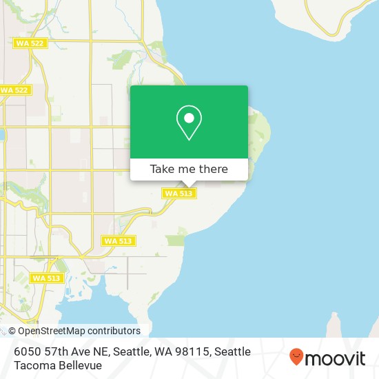 Mapa de 6050 57th Ave NE, Seattle, WA 98115