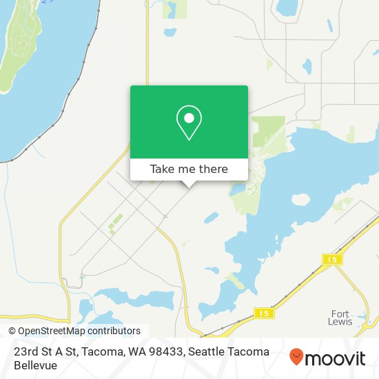 Mapa de 23rd St A St, Tacoma, WA 98433