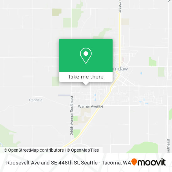 Mapa de Roosevelt Ave and SE 448th St