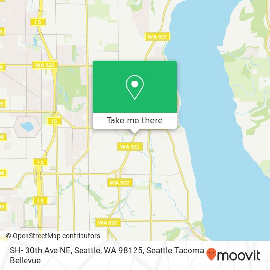 SH- 30th Ave NE, Seattle, WA 98125 map