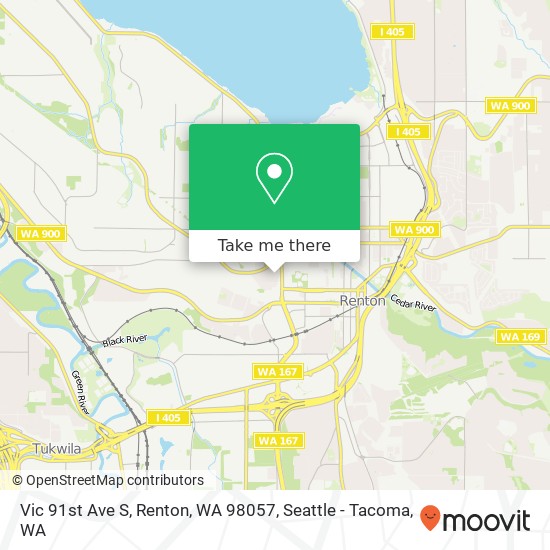 Mapa de Vic 91st Ave S, Renton, WA 98057