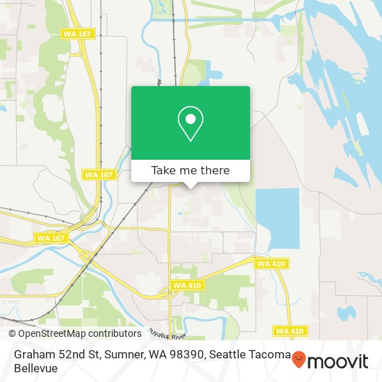 Mapa de Graham 52nd St, Sumner, WA 98390