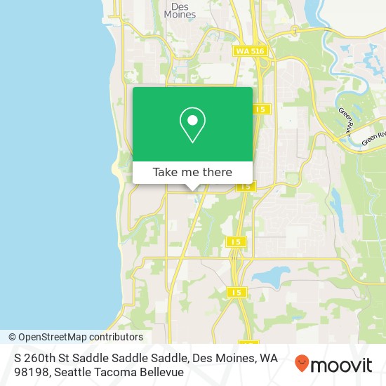 S 260th St Saddle Saddle Saddle, Des Moines, WA 98198 map