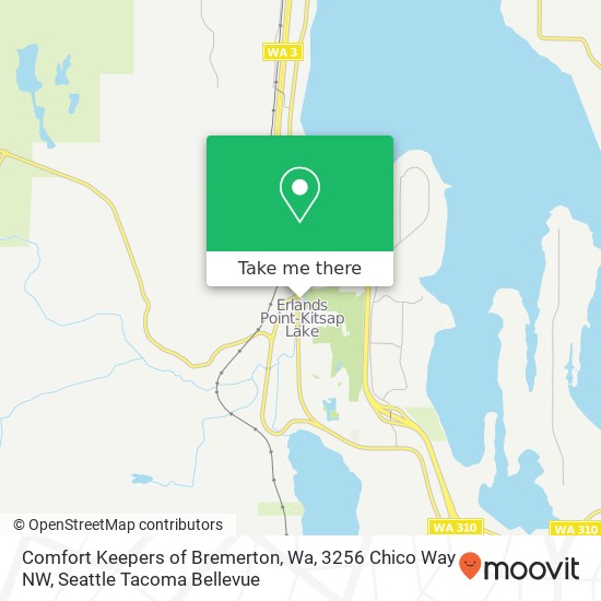 Mapa de Comfort Keepers of Bremerton, Wa, 3256 Chico Way NW