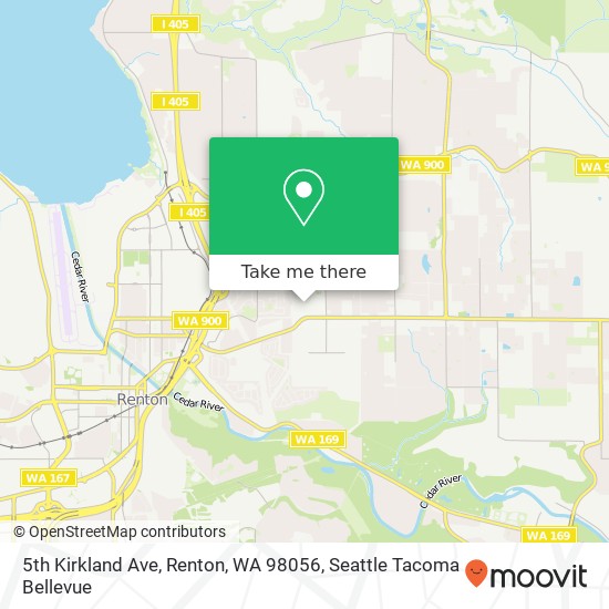 5th Kirkland Ave, Renton, WA 98056 map
