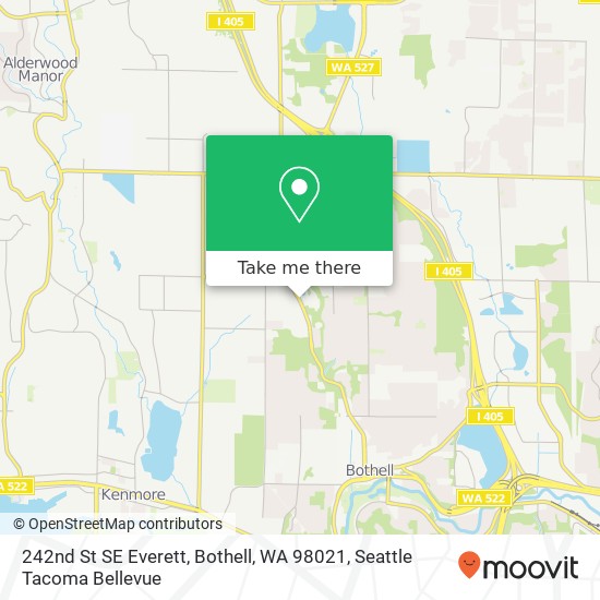 242nd St SE Everett, Bothell, WA 98021 map