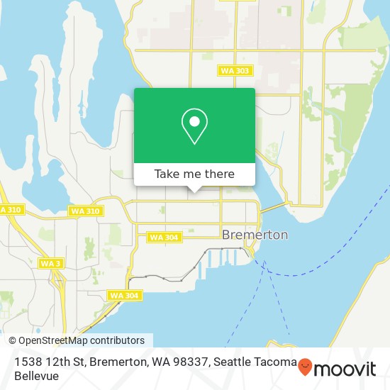 1538 12th St, Bremerton, WA 98337 map