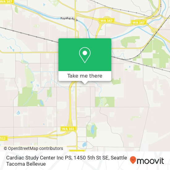 Mapa de Cardiac Study Center Inc PS, 1450 5th St SE