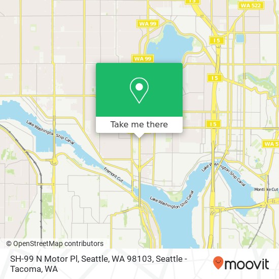 Mapa de SH-99 N Motor Pl, Seattle, WA 98103