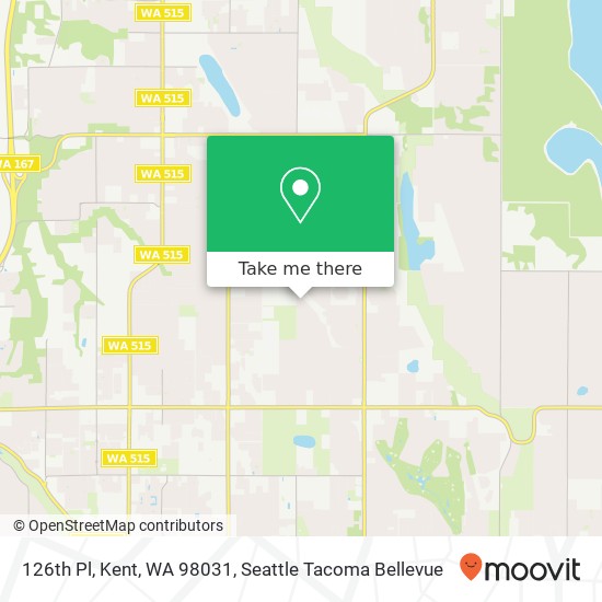 Mapa de 126th Pl, Kent, WA 98031