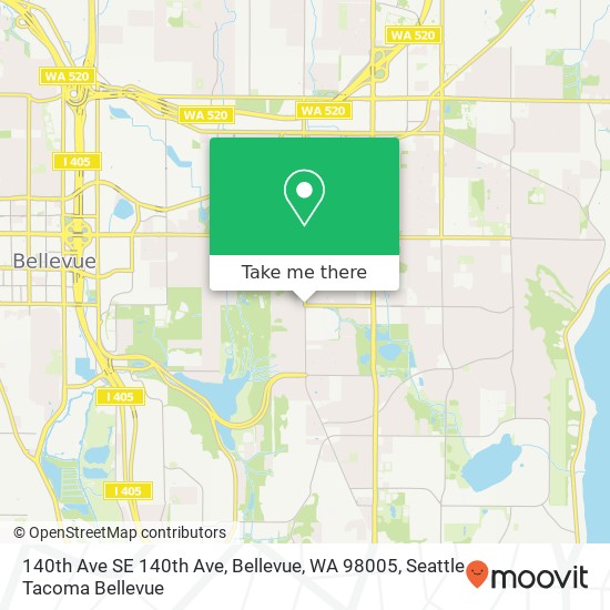 140th Ave SE 140th Ave, Bellevue, WA 98005 map