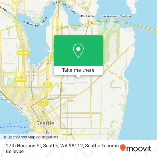 Mapa de 17th Harrison St, Seattle, WA 98112