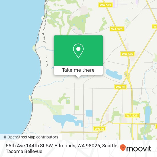 Mapa de 55th Ave 144th St SW, Edmonds, WA 98026