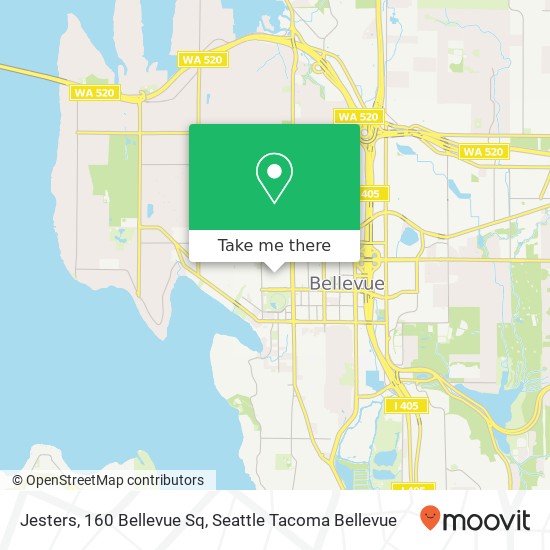 Mapa de Jesters, 160 Bellevue Sq