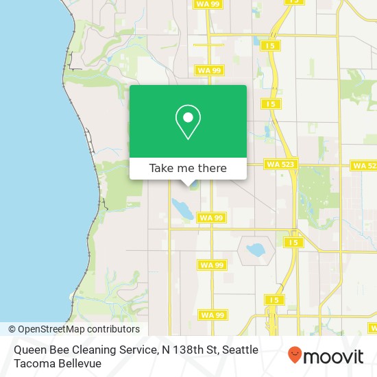 Queen Bee Cleaning Service, N 138th St map