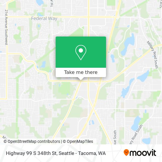 Highway 99 S 348th St map