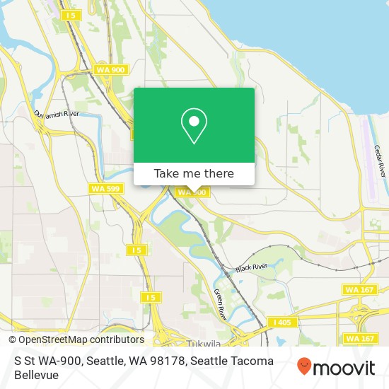 Mapa de S St WA-900, Seattle, WA 98178