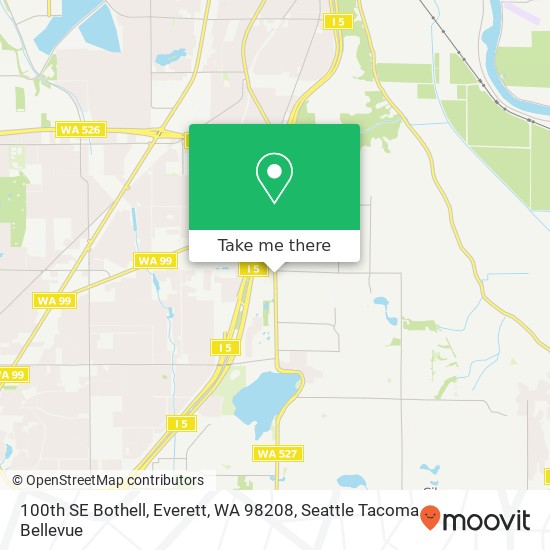 Mapa de 100th SE Bothell, Everett, WA 98208