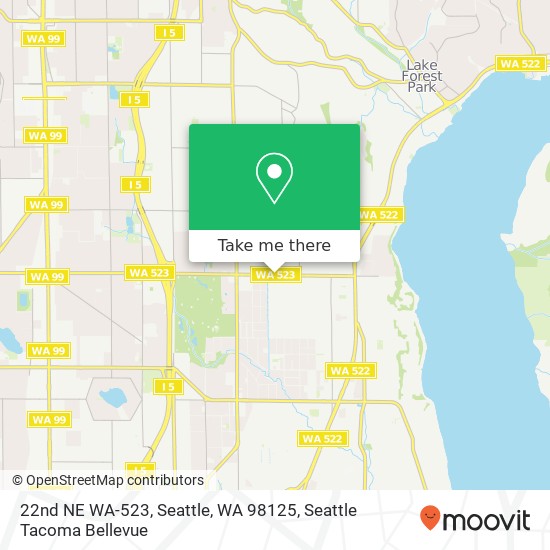 22nd NE WA-523, Seattle, WA 98125 map