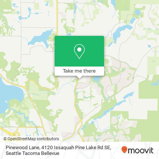 Mapa de Pinewood Lane, 4120 Issaquah Pine Lake Rd SE