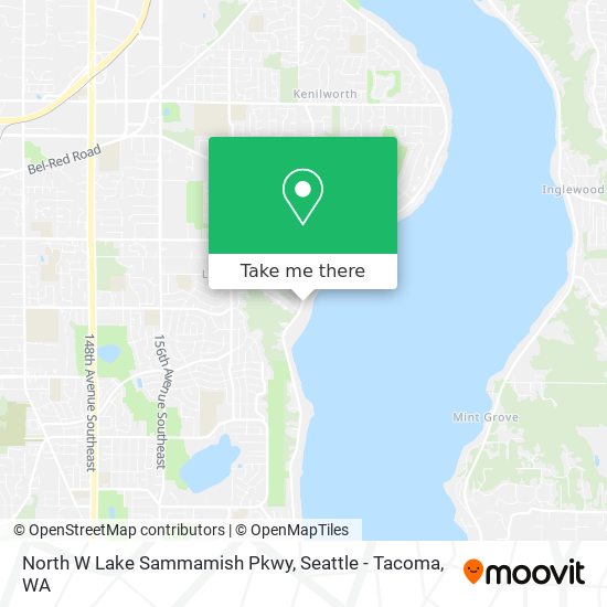 North W Lake Sammamish Pkwy map